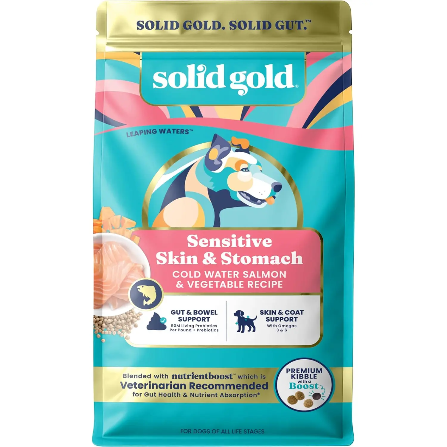 Solid Gold Nutrientboost™ Leaping Waters™ Sensitive Stomach Dry Food for Dogs
