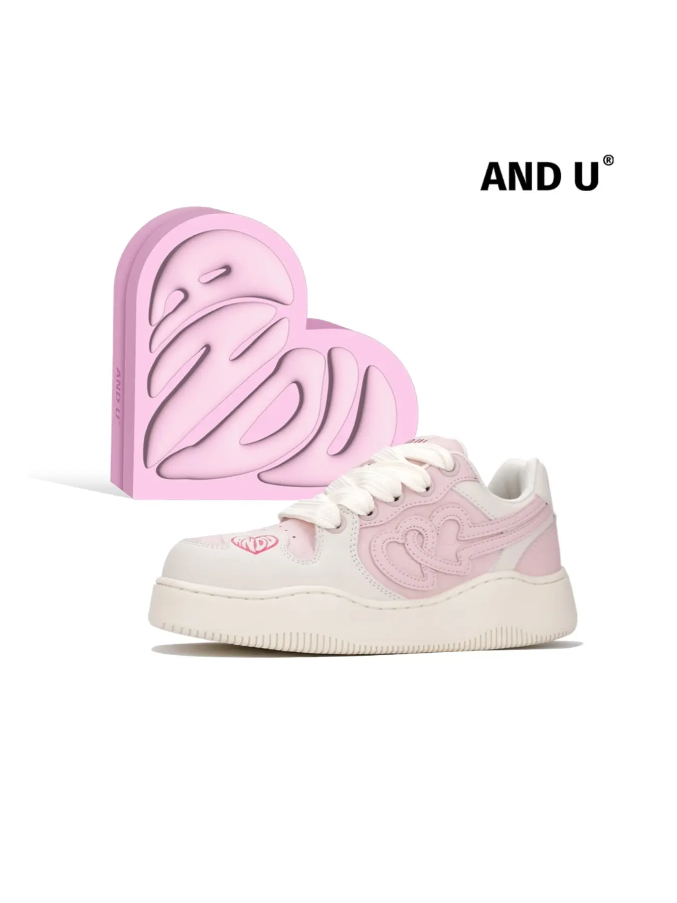 Andu Fashion Sneakers for Men & Women, Thick Sole High Top Bread Shoes, Casual Sports Style, Classic Board Shoes, Height Increase 6cm