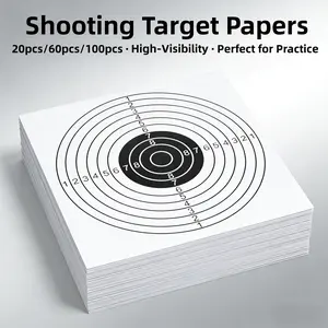 Outdoor Shooting Target Paper, Practice Archery Targets, 20pcs/60pcs/100pcs, 14cmx14cm, Elastic Training Accessories