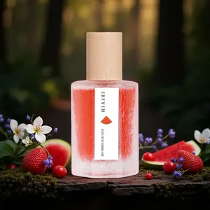 Watermelon Fruity Floral Perfume for Women 50ML Floral Fusion Fragrance Floral Fragrances Top Notes Bluebell Lilac Honeysuckle Middle Notes Watermelon Jasmine Rose Hip Base Notes Musk Amber Sweet Light Scent Summer Gift for Her