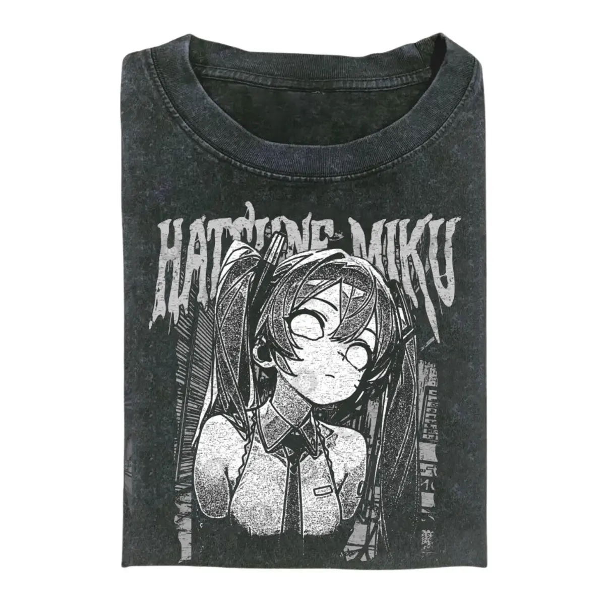Hatsune Miku Heavy Metal Design T-Shirt, Anime Music Idol Shirt