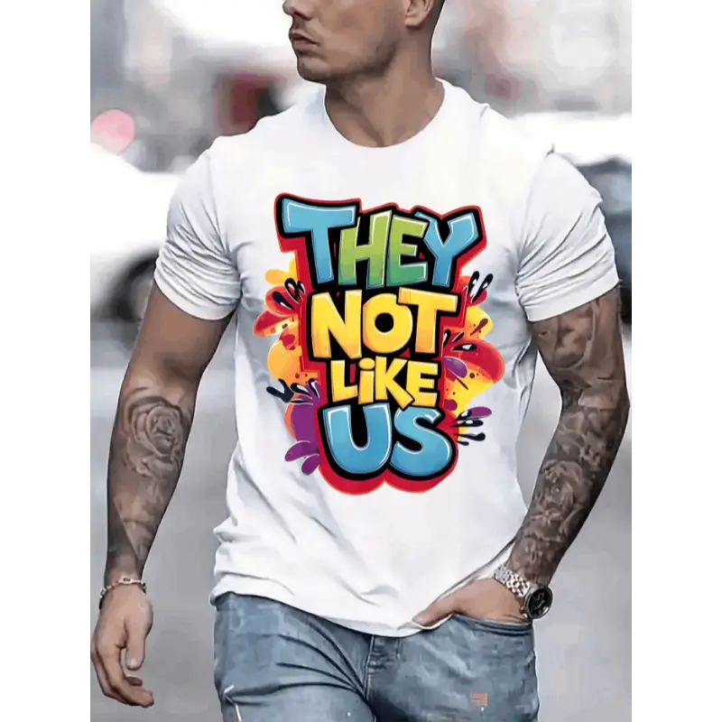 Men's 180g Combed Cotton Fabric Round Neck Short-Sleeve Menswear Tee - Boxy Cut, Digital Printed Tropical Graphic, Soft All-Season Casual Top, Hoodie-Complementary, Affordable, COD Available, bk180g, Sweat-Ready