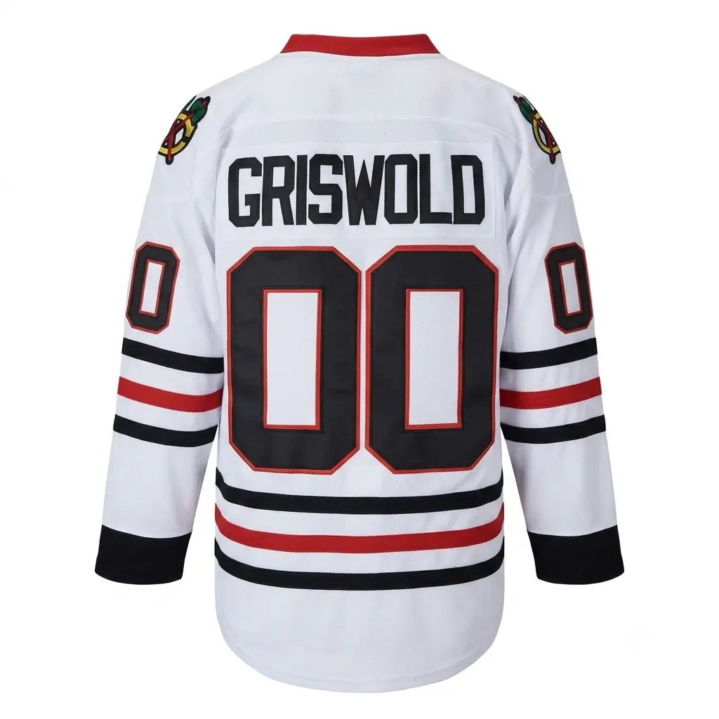 Griswold 00 X-Mas Christmas Halloween VacationMen's "1989 Christmas Movie" male lead Stitched  Hockey Jersey- Casual Long Sleeve Breathable Mesh Topfor & Halloween Parties,Shirt, Daily Life, Halloween Party Wear.