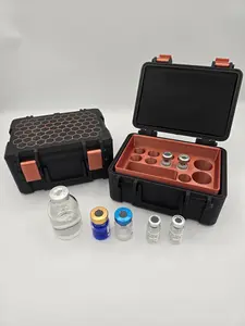 Peptide Storage Case - High Quality Insulin Case with Secure Slots for Peptide Bottles - Ideal for Travel and Storage Boxes Vial Organization Matte Organizer Box