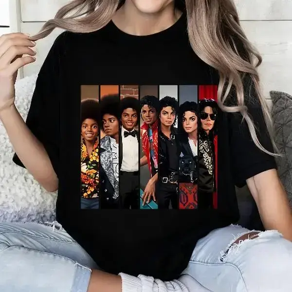 Michael Jackson Evolution Graphic Tee |   Music Legend Inspired Summer Wear, Perfect Gift for Biopic & Jaafar Jackson Fans