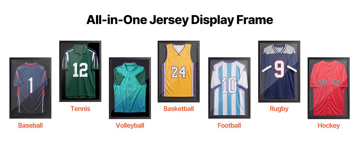 VEVOR Modern Wooden Sports Jersey Shadow Box Display Case, 31.5x23.6x1 in, 98% UV Protection PC Panel, Included Hanger, Wall-Mountable Photo & Picture Frames, Sports Memorabilia Holder for Game Rooms, Black Home Decor, Frame Design#BacktoSchool VEVOR Modern Wooden Sports Jersey Shadow Box Display Case, 31.5x23.6x1 in, 98% UV Protection PC Panel, Included Hanger, Wall-Mountable Photo & Picture Frames, Sports Memorabilia Holder for Game Rooms, Black Home Decor, Frame Design#BacktoSchool