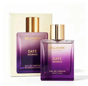 Bellavita Luxury DATE Eau De Parfum 100 Ml (3.4 Fl.Oz.) Perfume For Women Floral, Pink Pepper, Jasmine, And Moss Notes Long Lasting Fragrance Mother's Day Present