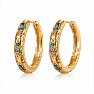 Luxury Hoop Earrings for Women, Star & Moon Rhinestone Design, Diamond Shape Huggie Earrings, Elegant Statement Jewelry for Party Wedding Daily Wear, Trendy Gift for Her summerwins