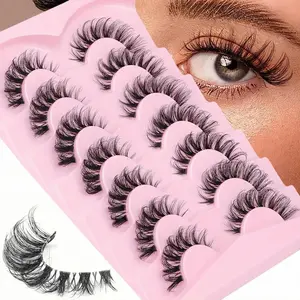 Lightweight Cat Eye False Eyelashes, Natural Look Wispy False Eyelashes for, Volumized Lash Extension Trending Product, Daily Eyelash Extension Kit, Makeup Products, High Quality Eyelashes, Eyelash Clusters, Fancy Lashes Cosmetic, DIY False Eyelashes