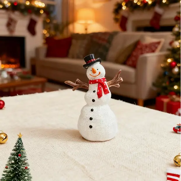 Creative Resin Christmas Snowman Figurine Ornaments - Cute Festive Home Desktop , Collectible for Holiday Arrangements (Christmas-Focused Home &  Sculpture Statue) garden decor supply funny decoration outdoor lawn