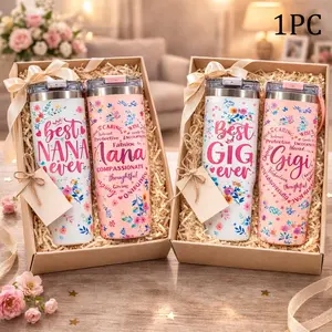 1 Pc 30oz insulated mug with handle, stainless steel vacuum cup, Vacuum insulated flask, double wall leak proof thermal mug, keeps hot 12 hours cold 24 hours, floral gift mug for Nana Gigi, birthday holiday gift for women grandma