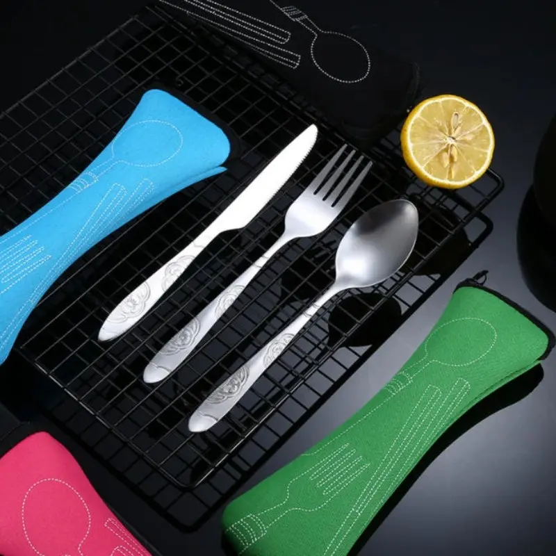 Three-Piece Leak-Proof Rust-Resistant Utensil Storage Box, Durable Design, Ideal for Outdoor Use, Camping and Travel Essential, Outdoor Cooking Supplies, Camping Tools