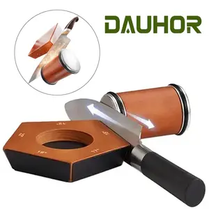 Rolling Knife Sharpener Kit With Diamonds And CeramicDiscs,With Different Angles For Sharp Edges,For AnyHardness Of Steel, medium, Wooden sharpening tumbler forhoning knives pocket knife Kitchen Gadgets KitchenGadgets