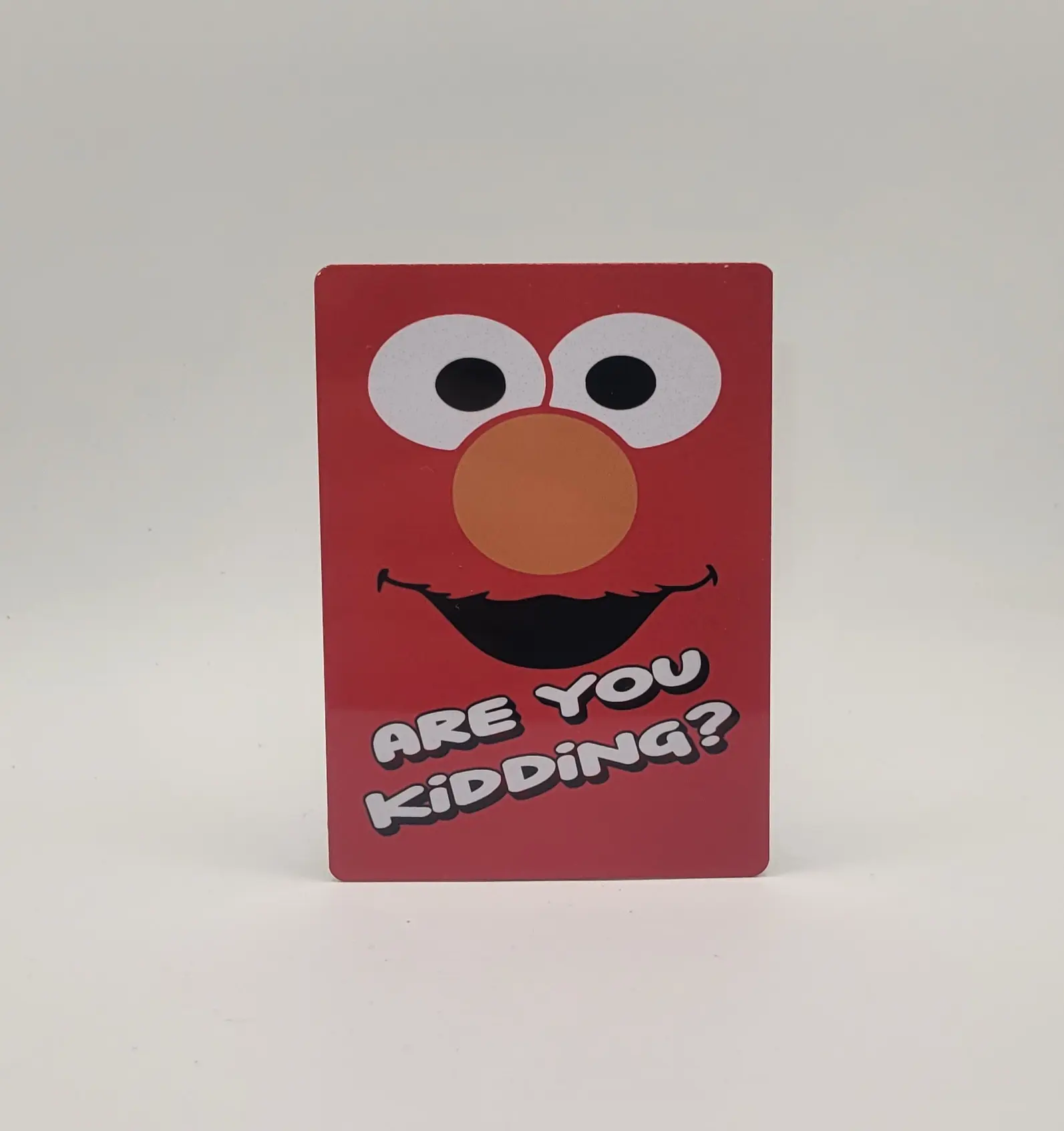Are You Kidding Firefighter Aluminum Helmet Card - Durable 1mm Thick Metal with Heavy Duty Rubber Band & Magnet Option Available - Perfect for Firefighter Gifts