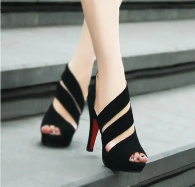 Roma Suede Peep Toe Sandals – Soft, Sultry, Elevated
