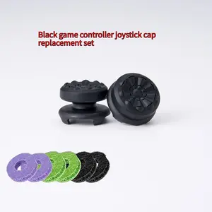 6-Pack Silicone Aim Assist Rings for Ps4 Ps5 & Switch Pro, Enhanced Grip Precision Control with Bonus Performance Thumbsticks Game Console Accessories