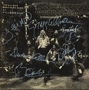 Allman Brothers Autographed Album Cover Replica