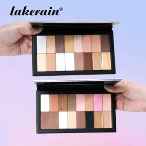 All-in-One Makeup Palette, Multi-Functional Eyeshadow Palette, Highly Pigmented Palette, Including Eyeshadows/Blushes/Eyebrow Powder/Contour/Eyeliner/Highlighter, Fine Powder Texture, Long-Lasting & Waterproof, Matte Eyeshadow Palette
