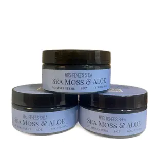 Mrs. Renee’s Shea: Sea Moss & Aloe 8 oz Whipped Butter with Long-Lasting Scent, Gluten-Free, Paraben-Free, and Preservative-Free for Sensitive Skin