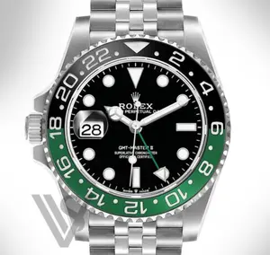 Rolex Oystersteel "Sprite" GMT-Master II Jubilee Bracelet Watch