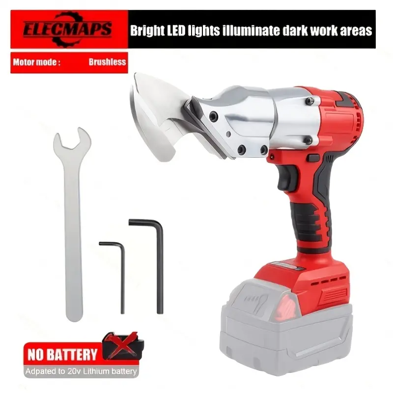 Cordless Sheet Metal Shear Tool - High-Torque Brushless Heavy-Duty Metal Shears, 20V Cordless Cutters Compatible with DeWalt Batteries (Battery Not Included), Cuts Stainless Steel & Iron, Ideal Gift for Men