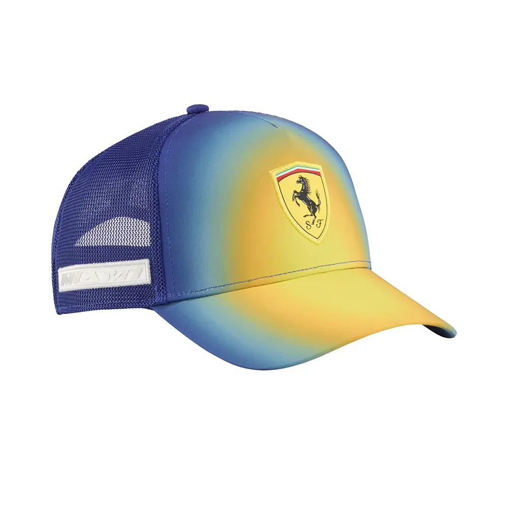 PUMA Mens Ferrari Miami Trucker Cap Casual - Yellow