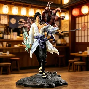 One Piece Naruto Shippuden Sasuke Curse Mark Figure, With Chidori and Sword，Sasuke Uchiha Curse Mark Collectible Statue, Naruto Shippuden Anime Figure，Naruto Collectible for Fans & Display, Collectible Figurine