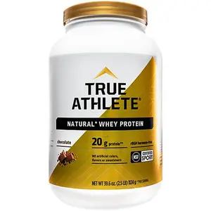 True Athlete Natural Whey Protein - NSF Certified - Chocolate (2.5 lbs./37 Servings)