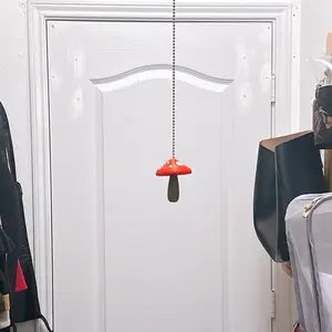 Mushroom Magic Ceiling Fan Pull Chain Pendant - Ceiling Light Pull Chain Charm Decor Hanging Wooden Ornaments Hangable Decoration