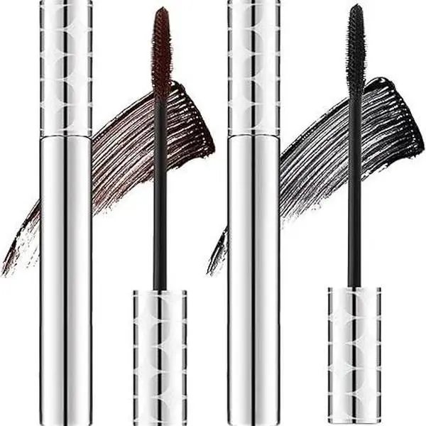 GECOMO Authorized Metal Wand Mascara, Light‑Weight Build‑Up Cosmetic Formula, Natural Curled Voluminous Well‑Defined Eyelash Makeup, Daily‑Use Beauty Mascara for Temporary Fluffy Lash Look