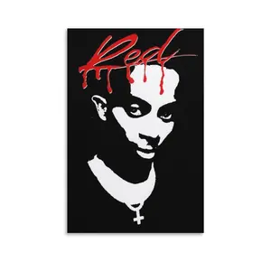Playboi Carti Whole Lotta Red Poster Picture Canvas Wall Art Print Home Room Decor