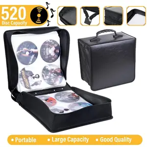 CD CD DVD Organizer Storage Box Wallet Album Media Video, 520 Capacity