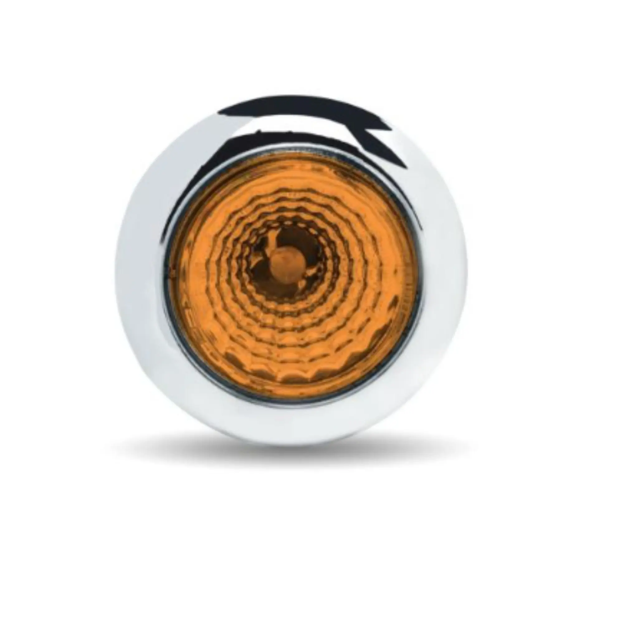 Trux Accessories 1 x 3/4" Amber Reflective LED Light - 1 Diode, Polycarbonate Construction, 12V DC, for Commercial Vehicles