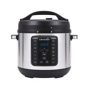Crock-Pot 8-Quart Express Crock XL Multi-Use Programmable Slow Cooker with Manual Pressure Boil & Simmer Stainless Steel Extra Sealing Gasket