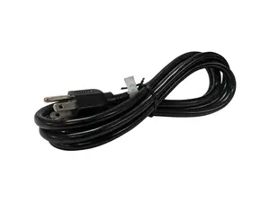 C2G 03130 18 AWG Universal Power Cord - NEMA 5-15P to IEC320C13, TAA Compliant, Black (6 Feet, 1.82 Meters)