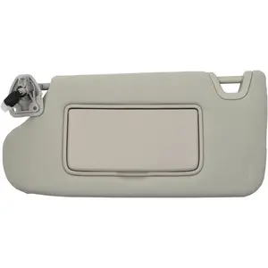 Gray Left Driver Side Sun Visor Compatible with Nissan Altima 2013 2014 2015 2016 2017 2018 with Mirror and Vanity Light Without Sunroof Replaces#   96401-3TA2A
