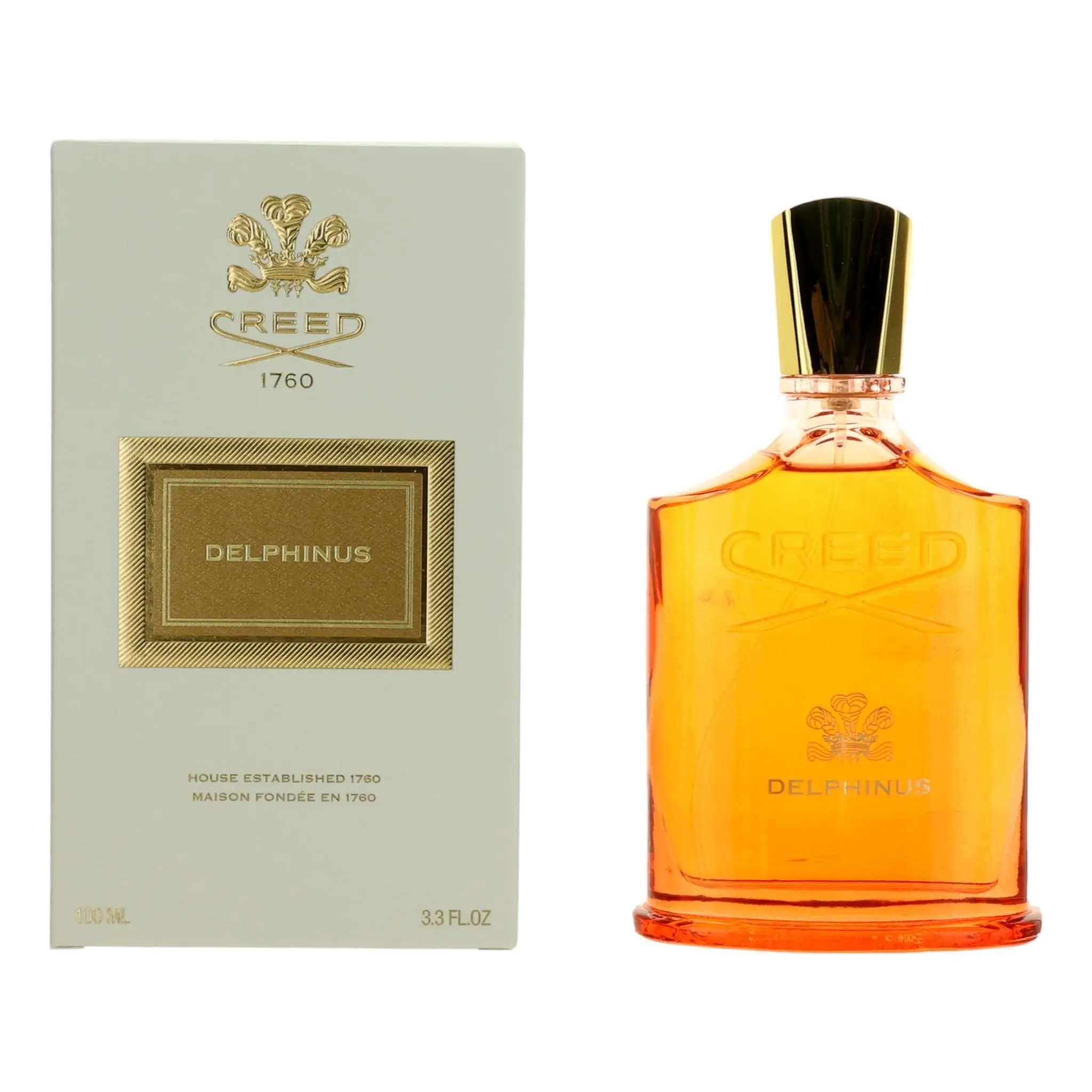Creed Delphinus Eau de Parfum, Classic Heritage Label Liquid Fragrance, 100ml (3.3 fl oz) - By Box Pack of 24