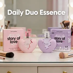 Luxury Feminine Fragrance Duo, Dual Romance Collection Eau De Parfum, Elegant & Sweet Scent, Heart Design, Sophisticated Uk Perfume Set, Perfume Gift Set