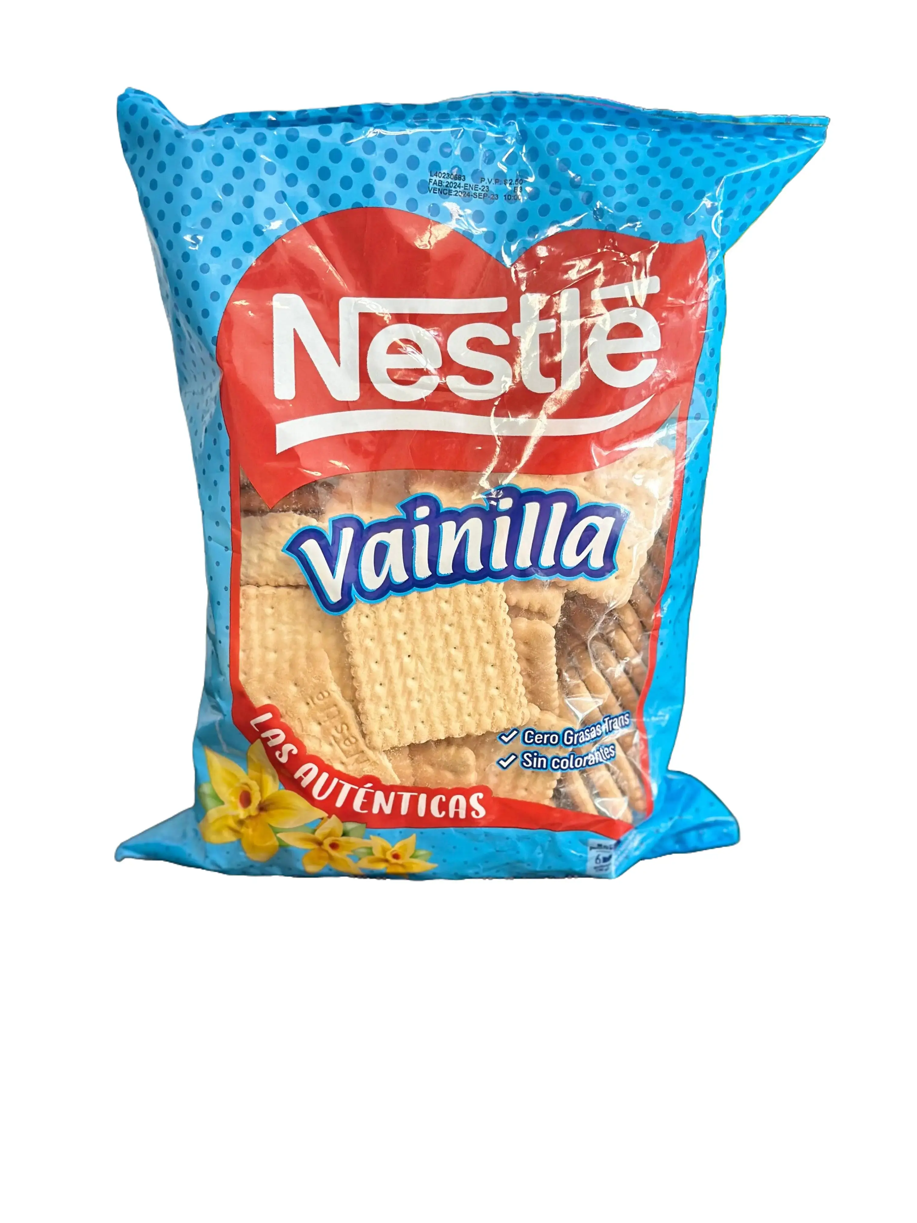 Nestlé Vainilla Cookies, Sweet Snack Biscuits, 450g Bag