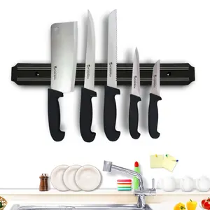 Wall Mount Magnetic Knife Scissor Storage Holder Rack Strip Kitchen Tool, Knives