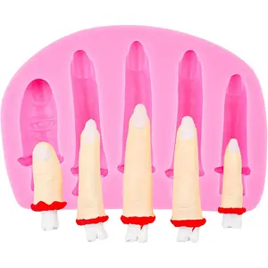 Realistic Broken Finger  Mold Halloween DIY Clay Decorative , Candy, Cookie Decorating Bake Scary Party Favors