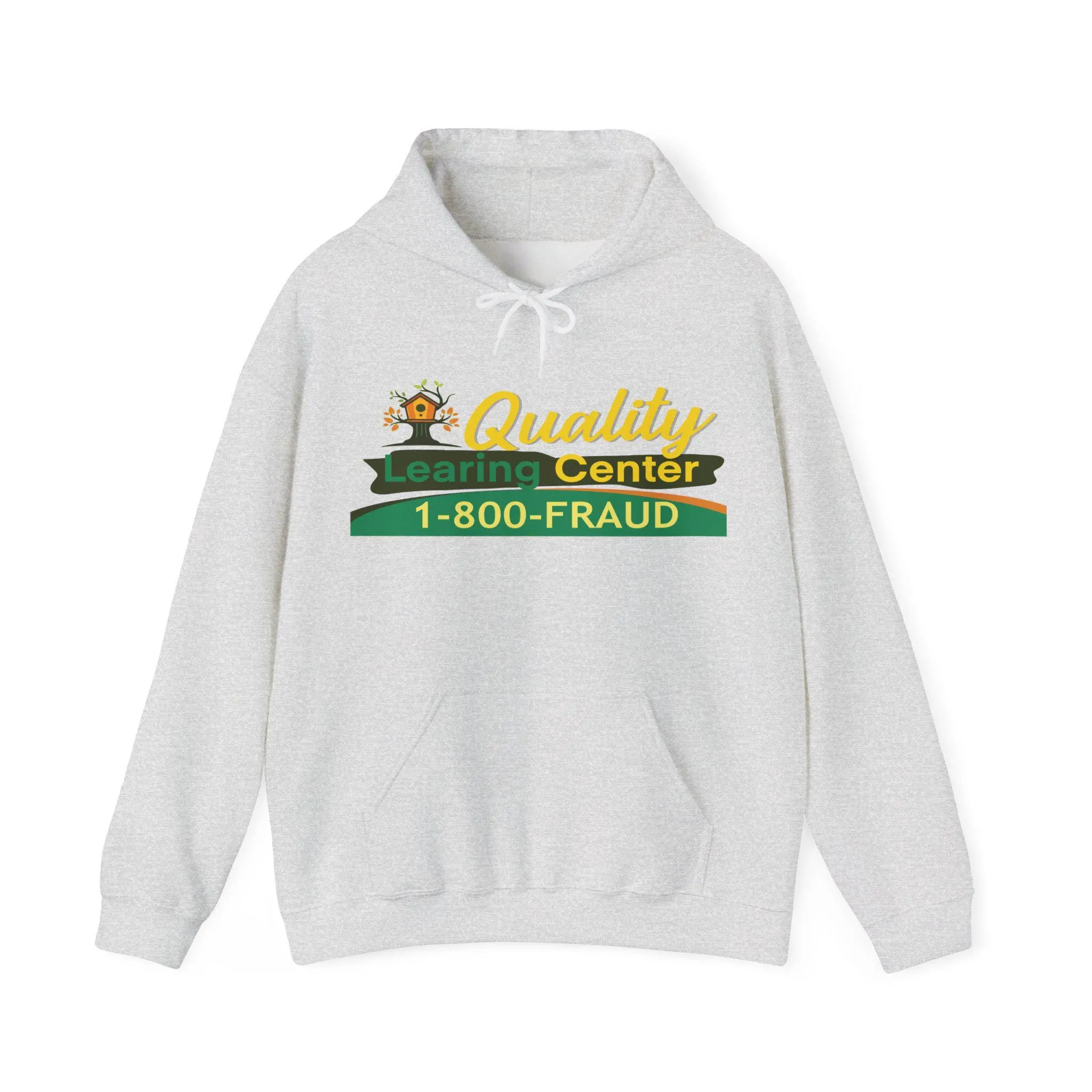 Quality Learning Center 1-800-Fraud Shirt, Funny Parody T-Shirt Sweatshirt Hoodie, Retro Humor Graphic Apparel