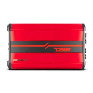 DS18 DS-SXE-3000.4D/RD Full-Range Class D 4-Channel Amplifier 3000 Watts Red DS18