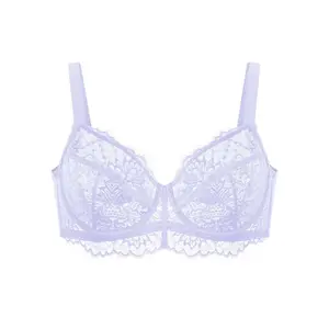 HSIA Sunflower Floral Lace Unlined Sexy Plus Size Underwire Full Coverage Bra