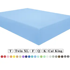 NTBAY Fitted Sheet Only - Brushed Microfiber Deep Pocket Fitted Sheet - Soft, Wrinkle-Free, Fade-Resistant, Stain-Resistant, Hotel Quality Fitted Bed Sheet