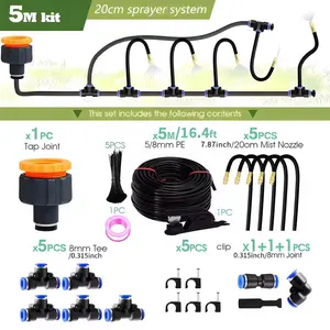 New universal flower watering device universal nozzle gardening watering sprinkler spray irrigation automatic flower watering device dripper