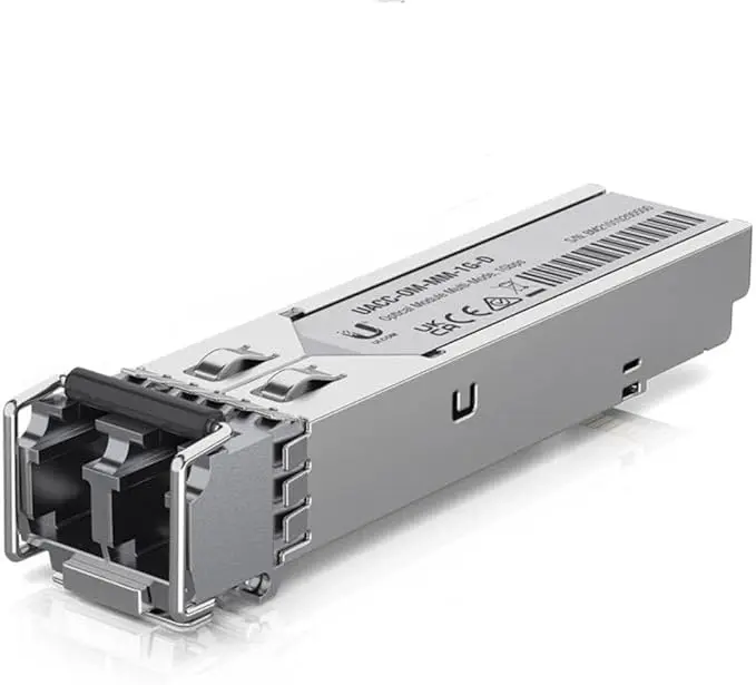 Ubiquiti UACC-OM-MM-1G-D Multi-Mode SFP Fiber Optic Transceiver Module - 1000 Mbits per Second, Gigabit Speeds for Ultra-Fast Data Transfers, High-Performance Fiber Optic Connectivity, 550 m Range, Large File Transfers Support, Fiber Optics, High-Speed