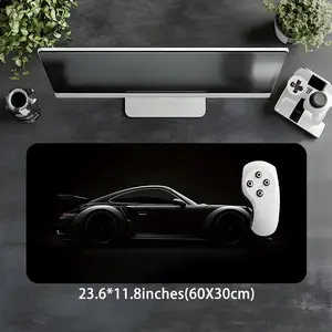 Luxury Sports Car Large Gaming Computer Mouse Pad, Washable Rubber, Non-Slip, Multi-Size, Ideal for Home Office, Great Gift Idea