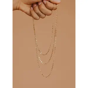 Hello Adorn Lenny Chain Necklace - Fashionable Any Occassion Layering Necklace - Women's Fashion Accessory Jewelry