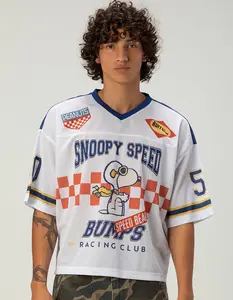 RSQ x Peanuts Mens Baggy Crop Mesh Racing Jersey